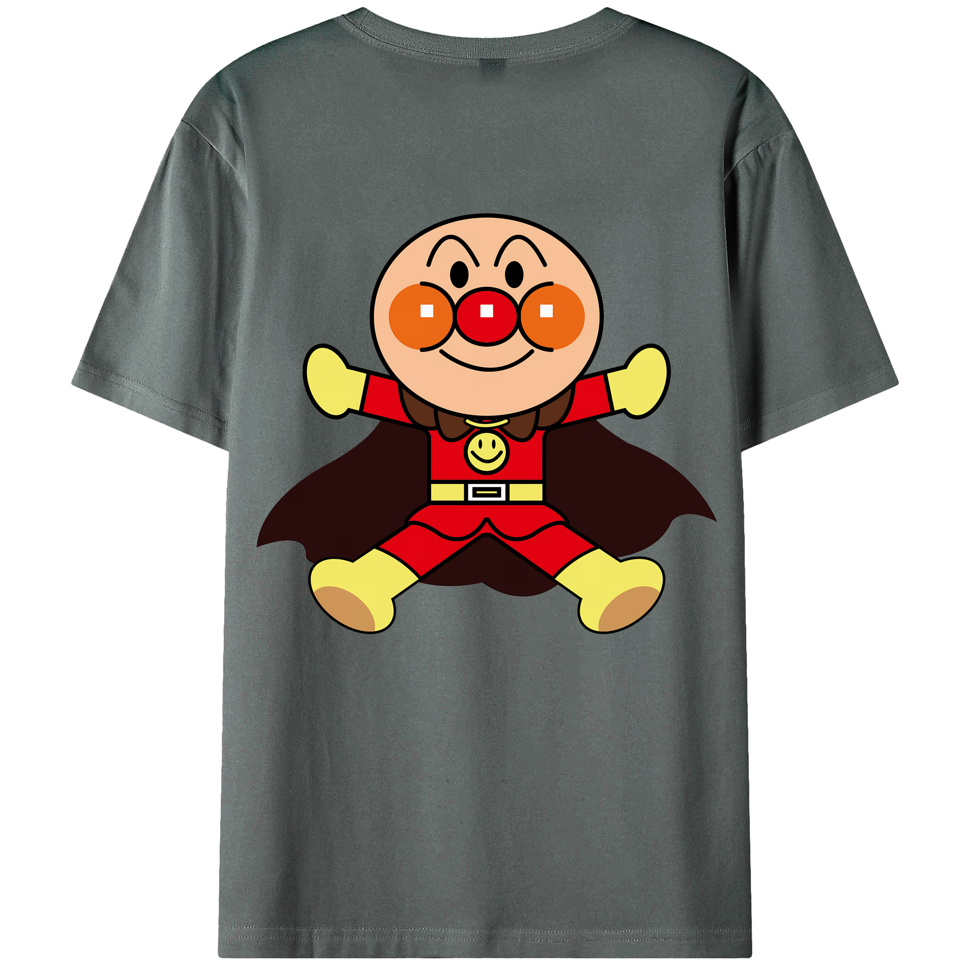 （画像用） アンパンマン Anpanman 綿100％ メンズ半袖Tシャツ（バックプリント） 通気性